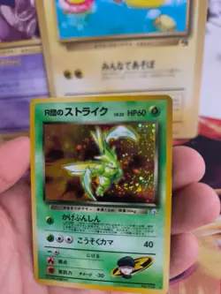 Pokemon Karte Card Rocket's Scyther Sichlor Gym Heroes Holo Wotc japanese NM - Image 4