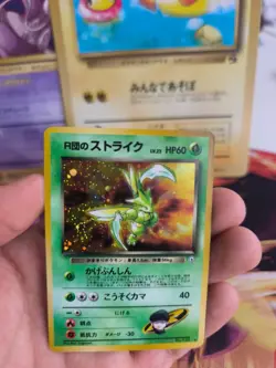 Pokemon Karte Card Rocket's Scyther Sichlor Gym Heroes Holo Wotc japanese NM - Image 5