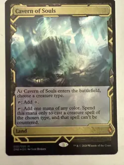 MTG: Cavern of Souls Foil Card Zendikar Rising Expeditions #22 ZNE- NM - Image 1