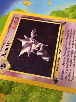 Pokemon TCG Haunter 1st Edition Holo Card Fossil, 6/62, Holographic Rare - Image 3