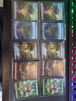 10 Chocobo Track Foil Lands Magic The Gathering Trading Card - Image 1