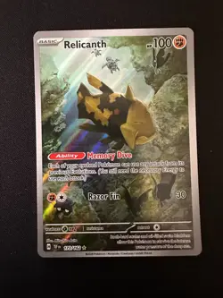 Pokemon Card Relicanth 173/162 Temporal Forces Holo Illustration Rare NM - Image 1