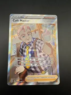 Pokemon Card Cafe Master TG25/TG30 Trainer Brilliant Stars Full Art Rare NM - Image 1