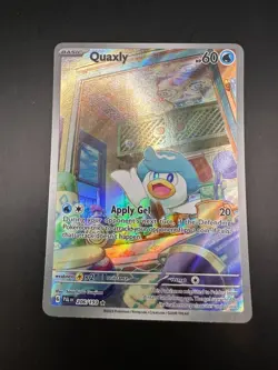 Pokemon Card - Paldea Evolved Illustration Rare Quaxly 206/193 - Image 1