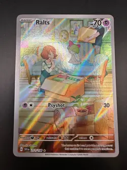 Pokemon TCG Ralts 211/198 Full Art Illustration Rare Card Scarlet & Violet - Image 1