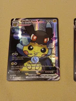 2 Pikachu Pokemon Card Holo GX VSTAR VMAX GX EX Cosplay Art - Image 2