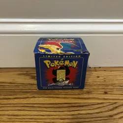 23K Gold Plated CHARIZARD Trading Card 1999 Burger King Pokemon Ball Blue - Image 2