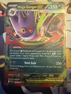 Mega Gengar ex 056/094 Phantasmal Flames Double Rare Pokemon Card - Image 1