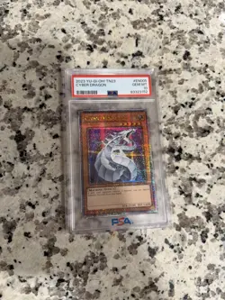 2023 Cyber Dragon Yu-Gi-Oh TN23-EN005 Quarter Century Rare Card PSA 10 Gem Mint - Image 1