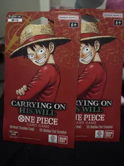 One Piece Card Game Carrying On His Will OP-13 Sleeved Booster Pack Set Lot of 2 - Image 1