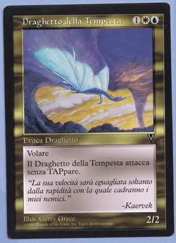2X Tempest Drake Italian Mtg MISPRINT. Same card but 2 different names - Image 2