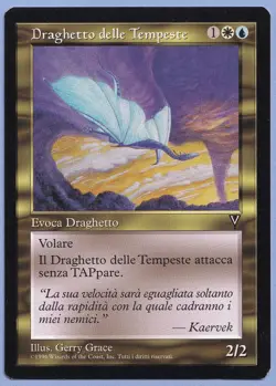 2X Tempest Drake Italian Mtg MISPRINT. Same card but 2 different names - Image 4