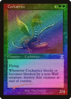 Cockatrice FOIL Time Spiral - Timeshifted NM Green Special MAGIC CARD ABUGames - Image 1