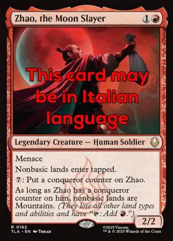 MTG ZHAO, THE MOON SLAYER EXC - ZHAO, L'UCCISORE DELLA LUNA 162 - TLA - MAGIC - Image 1