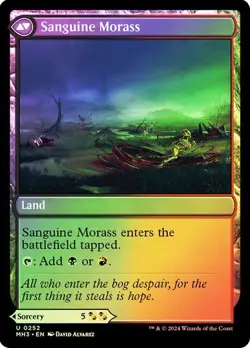Bloodsoaked Insight Sanguine Morass FOIL 0252 Uncommon Modern Horizons MH3 MTG - Image 2