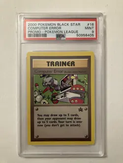 2000 Pokemon Black Star Promo Computer Error #16 Pokemon League PSA 9 MINT - Image 1