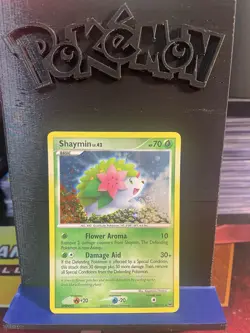 Pokemon Shaymin Holo Rare 14/127 Platinum Base Set Heavily Played - Image 1