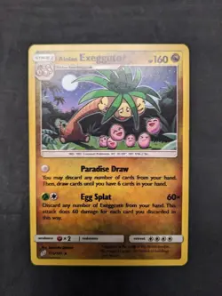 Alolan Exeggutor - 115/160 - Pokemon TCG - SM - Team Up - MISPRINT - MP - Image 3
