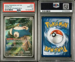 2023 POKEMON SVP EN-SV BLACK STAR PROMO#051 SNORLAX 151 PSA 10 - Image 3