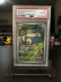 2023 POKEMON SVP EN-SV BLACK STAR PROMO#051 SNORLAX 151 PSA 10 - Image 4