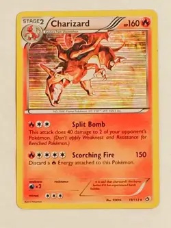 Pokemon TCG Charizard Legendary Treasures 19/113 Holo Lightly Played - Image 1