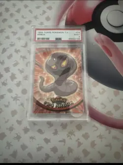 1999 TOPPS POKEMON TV #24 ARBOK PSA MINT 9 - Image 1