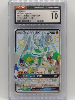Pokemon 2019 Hidden Fates Zygarde GX Shiny Vault SV65/SV94 CGC 10 Gem Mint 💎 - Image 1