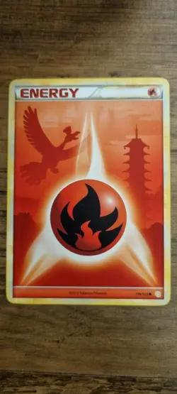 Fire Energy - Pokemon TCG - LP - HeartGold & SoulSilver - Free UK P&P - Image 1