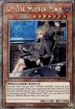 SPYRAL Master Plan - Platinum Secret Rare 1st Edition RA04-EN276 - NM - YuGiOh - Image 1