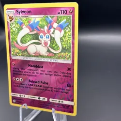 Pokemon Sylveon Reverse Holographic Card 155/236 Cosmic Eclipse Near Mint - Image 2