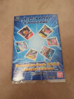 3 x Promo Pack Ver 0.0 Special Edition Album - Digimon Card Game Promotion Cards - Image 1
