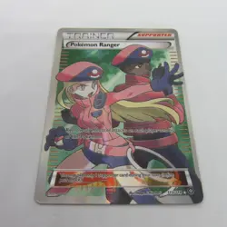 Pokemon Ranger Full Art Ultra Rare Trainer Supporter Card XY-Steam Siege 113/114 - Image 2