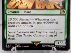 Jumbo Cactuar trading card singles rare Magic the Gathering Final Fantasy - Image 3