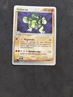 Pokemon Card Golem EX 91/97 EX Dragon-Eng-Holo-Swirl-exc! - Image 3