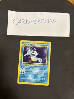 Pokemon Card Kingdra 8/111 Set Neo Genesis-Ita-Holo-swirl-Mint! - Image 1