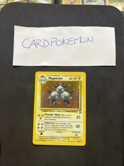 Pokemon Card Magneton 9/130 -Set Base 2 - Eng-holo-Mint! - Image 1