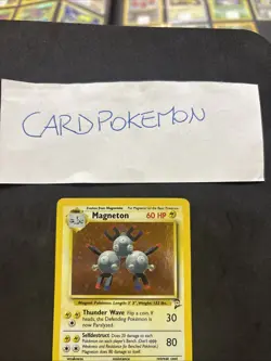 Pokemon Card Magneton 9/130 -Set Base 2 - Eng-holo-Mint! - Image 2