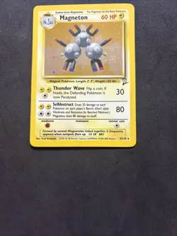 Pokemon Card Magneton 9/130 -Set Base 2 - Eng-holo-Mint! - Image 3