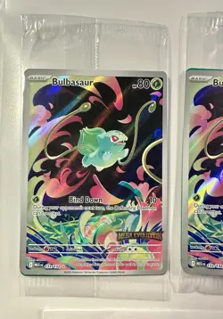 Bulbasaur - (Mega Evolution Stamped) 133/132 Sealed 3 Card Lot - Image 2