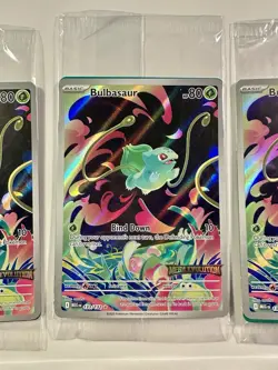Bulbasaur - (Mega Evolution Stamped) 133/132 Sealed 3 Card Lot - Image 3