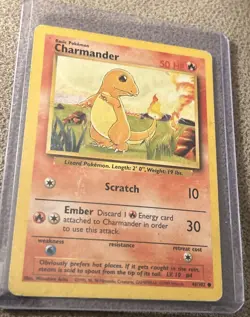 Pokemon Card Charmander 46/102 Base Set WOTC Vintage 1998 Lovely Condition - Image 1