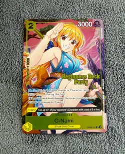 One Piece O-Nami Beginners Deck Party Winner Promo NM English OP06-101 Card - Image 1