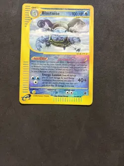 Pokemon Card Blastoise 37/165 Set Expedition -Eng-holo Reverse -good! - Image 3