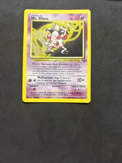 Pokemon Card Mr. Mime 6/64 Jungle -ita-Holo-swirl-Good! - Image 3