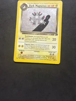 Pokemon Card Dark Magneton 11/82 -Holo-eng-Team Rocket -Exc! - Image 3