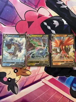 Pokemon Sword and Shield V Card Lot Of 3 - Image 1