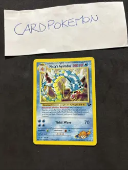 Pokemon Card Misty's Gyarados 13/132 -Gym challenge-Eng-Holo-Exc! - Image 1