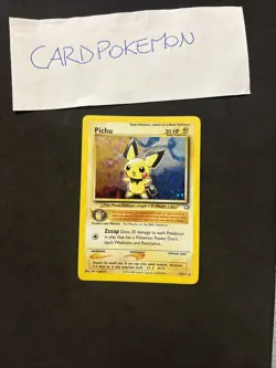 Pokemon Card Pichu 12/111 -Neo Genesis-eng-Holo - Exc! - Image 1