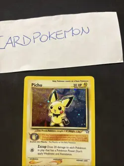Pokemon Card Pichu 12/111 -Neo Genesis-eng-Holo - Exc! - Image 2