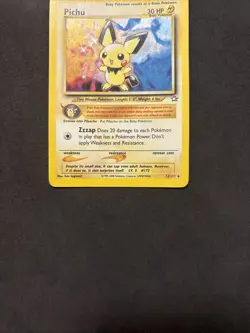 Pokemon Card Pichu 12/111 -Neo Genesis-eng-Holo - Exc! - Image 3
